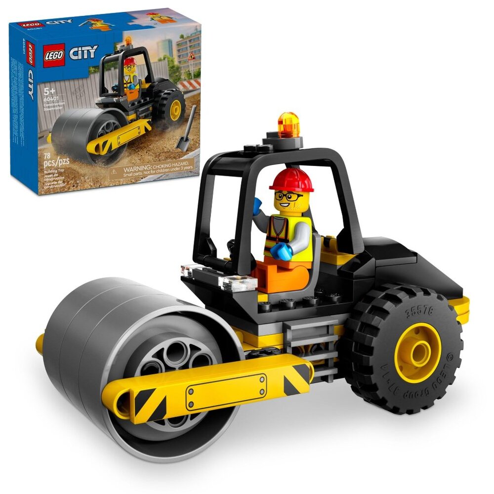 NEW Lego Construction Steamroller Toy Set Stocking Stuffer Gift Kids